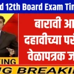 10th and 12th Board Exam Timetable